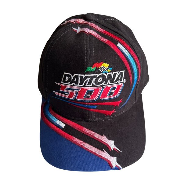 Vintage Chase Authentics Daytona Indy 500 2003 Nascar Adjustable Black Hat/Cap - Picture 1 of 6